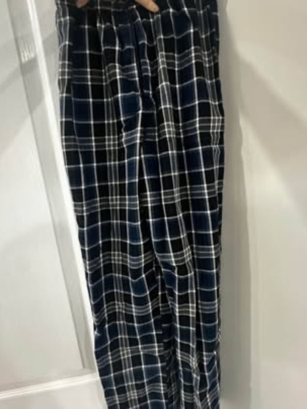 Brandy Melville Navy Plaid Pants - Size XS
